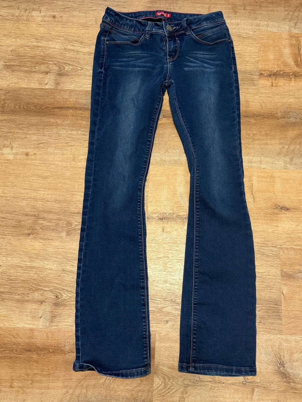 YMI Slim-Hers Dark Wash Bootcut Flare Jeans Size 11 Y2K Indie Minimalist
